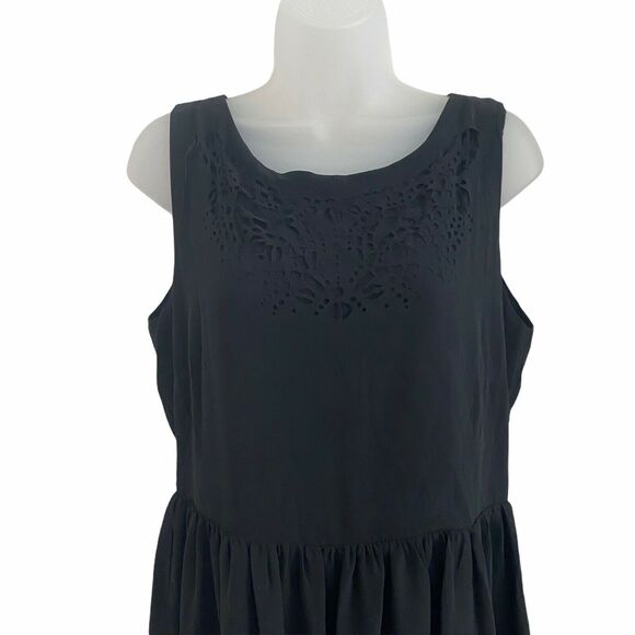 Sunday in Brooklyn Large Dress Sheath Sleeveless Black Lined Short Mini NWT FLAW - Picture 5 of 12